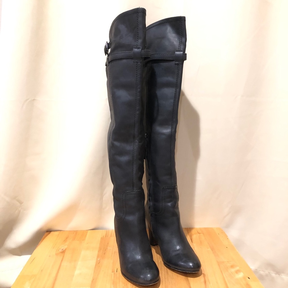 Sutton Leather Thigh High Boots